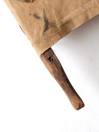 antique wood medical stretcher