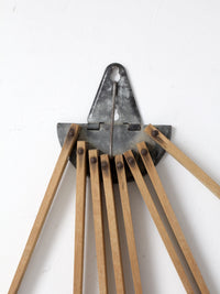 antique wall mount drying rack