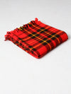 vintage plaid throw blanket