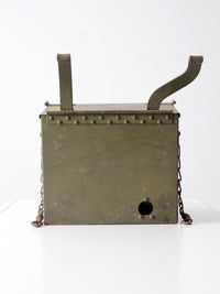 vintage Private Keep Out metal box