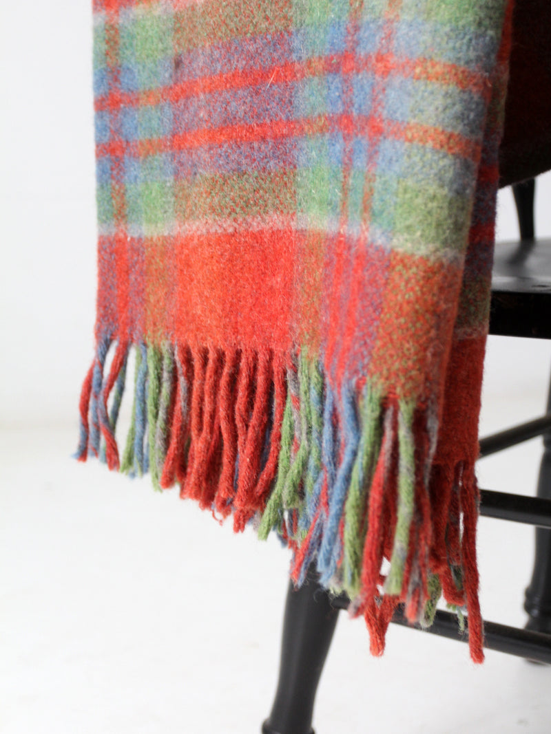 vintage wool plaid blanket
