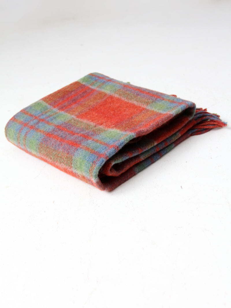 vintage wool plaid blanket