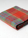 vintage wool plaid blanket