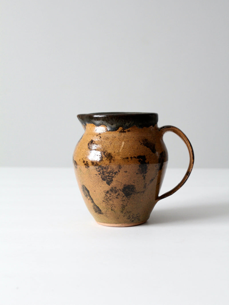 vintage studio pottery pitcher