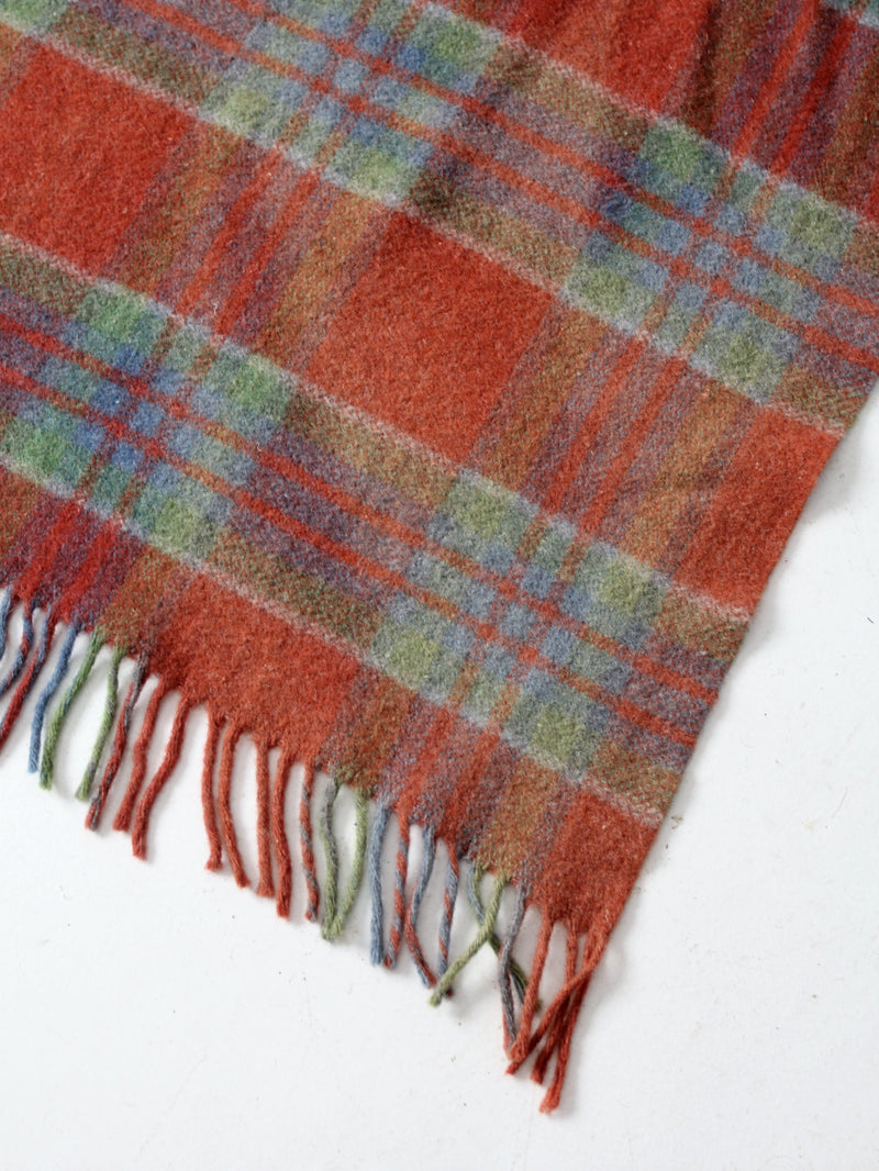 vintage wool plaid blanket