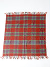 vintage wool plaid blanket