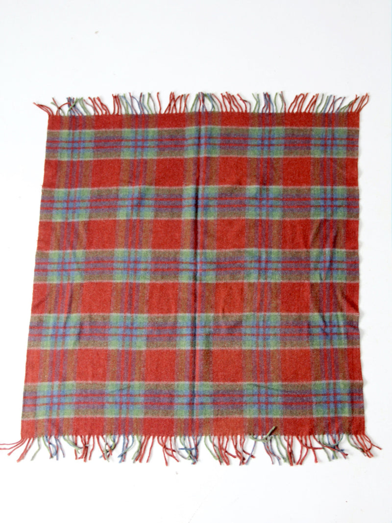 vintage wool plaid blanket