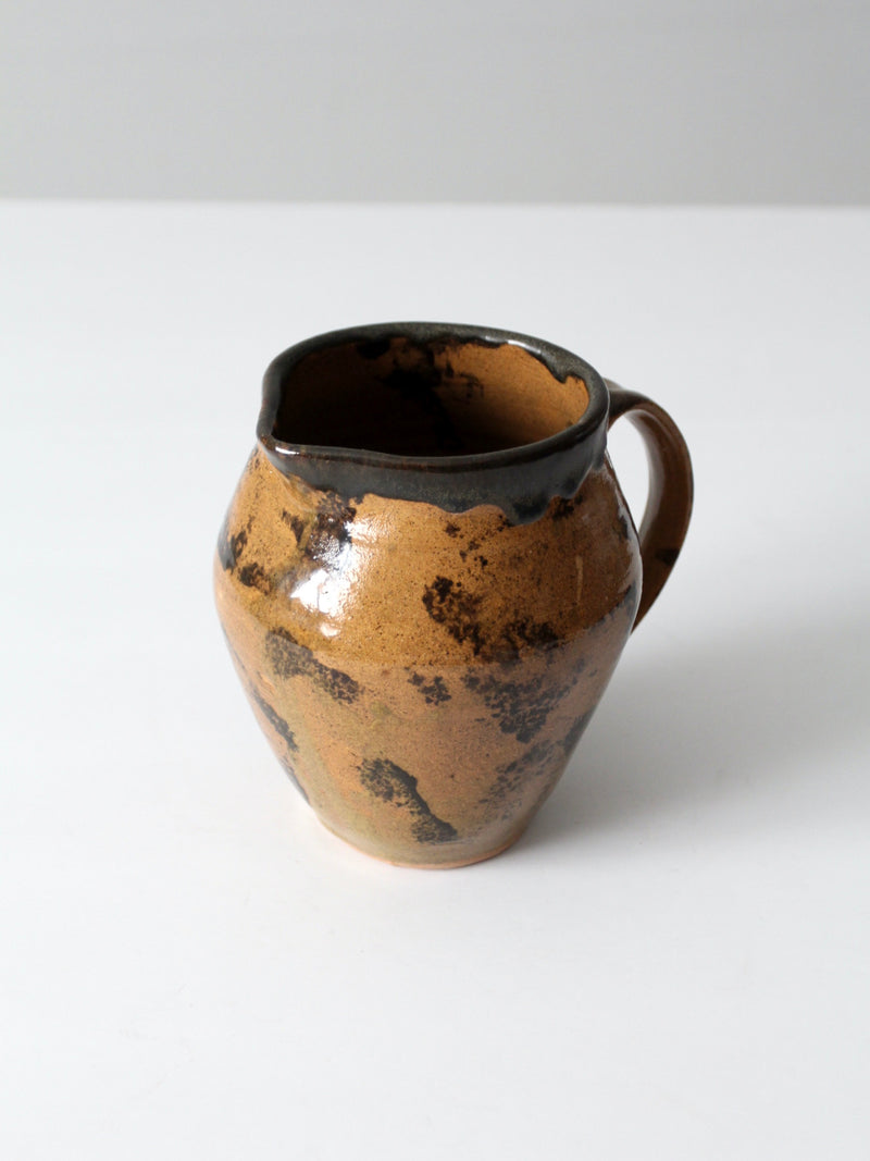 vintage studio pottery pitcher