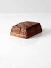 vintage Syroco style valet box with Indian chief