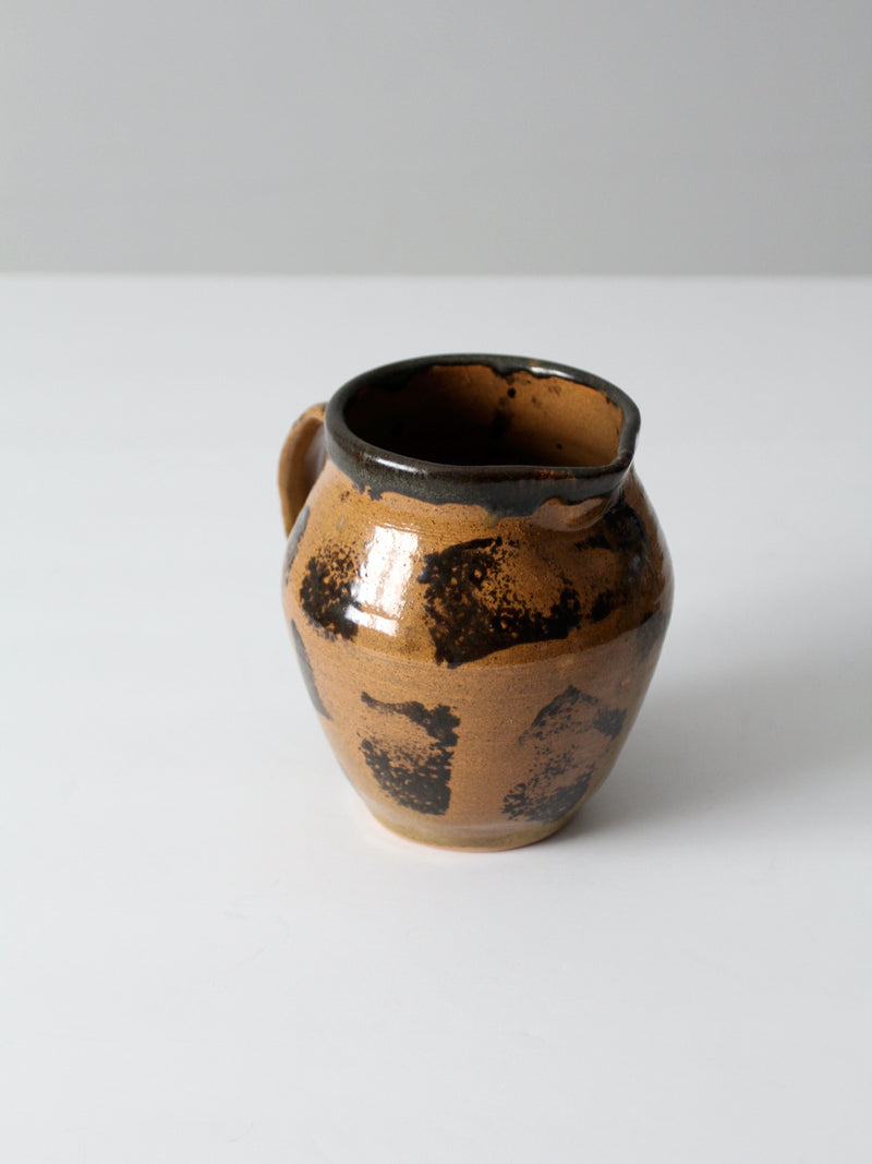 vintage studio pottery pitcher