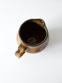 vintage studio pottery pitcher