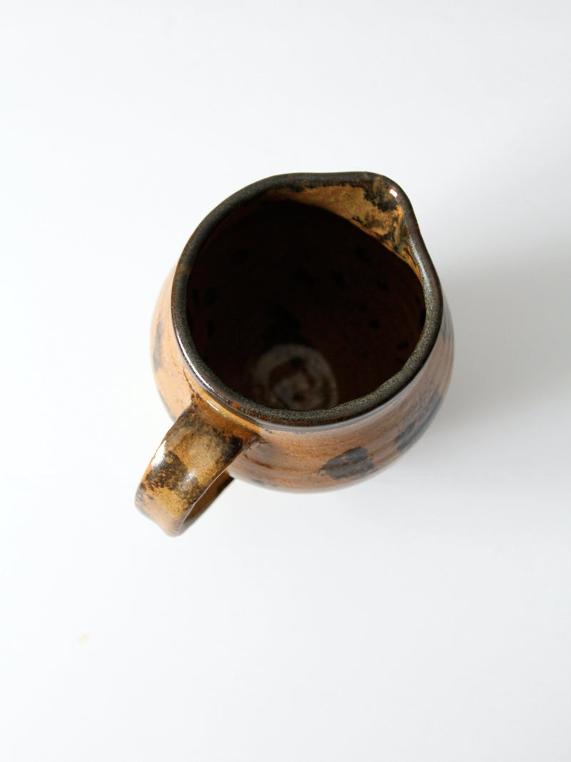 vintage studio pottery pitcher