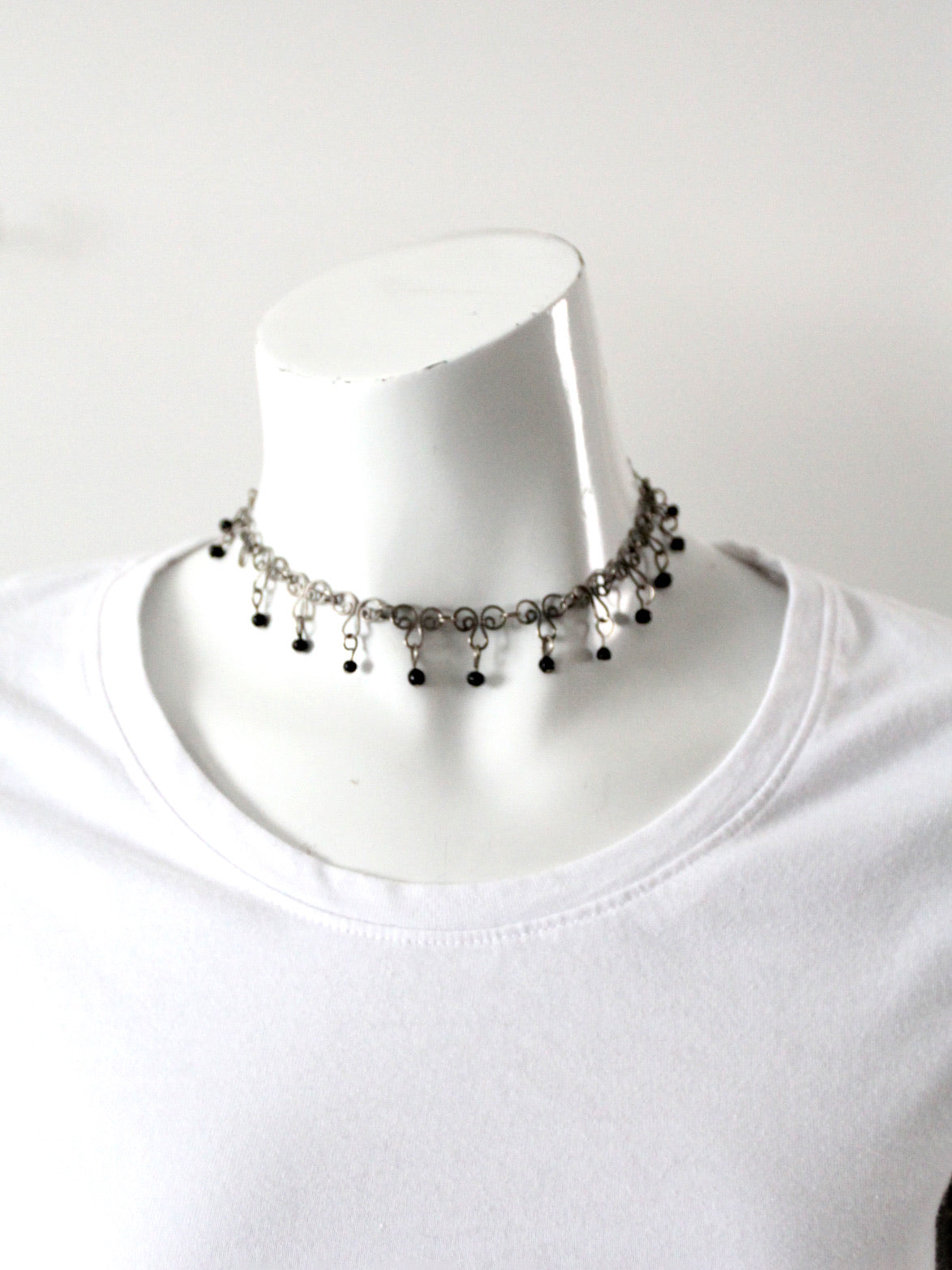 vintage filigree choker necklace