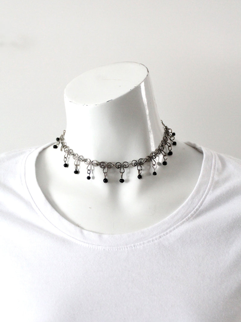 vintage filigree choker necklace