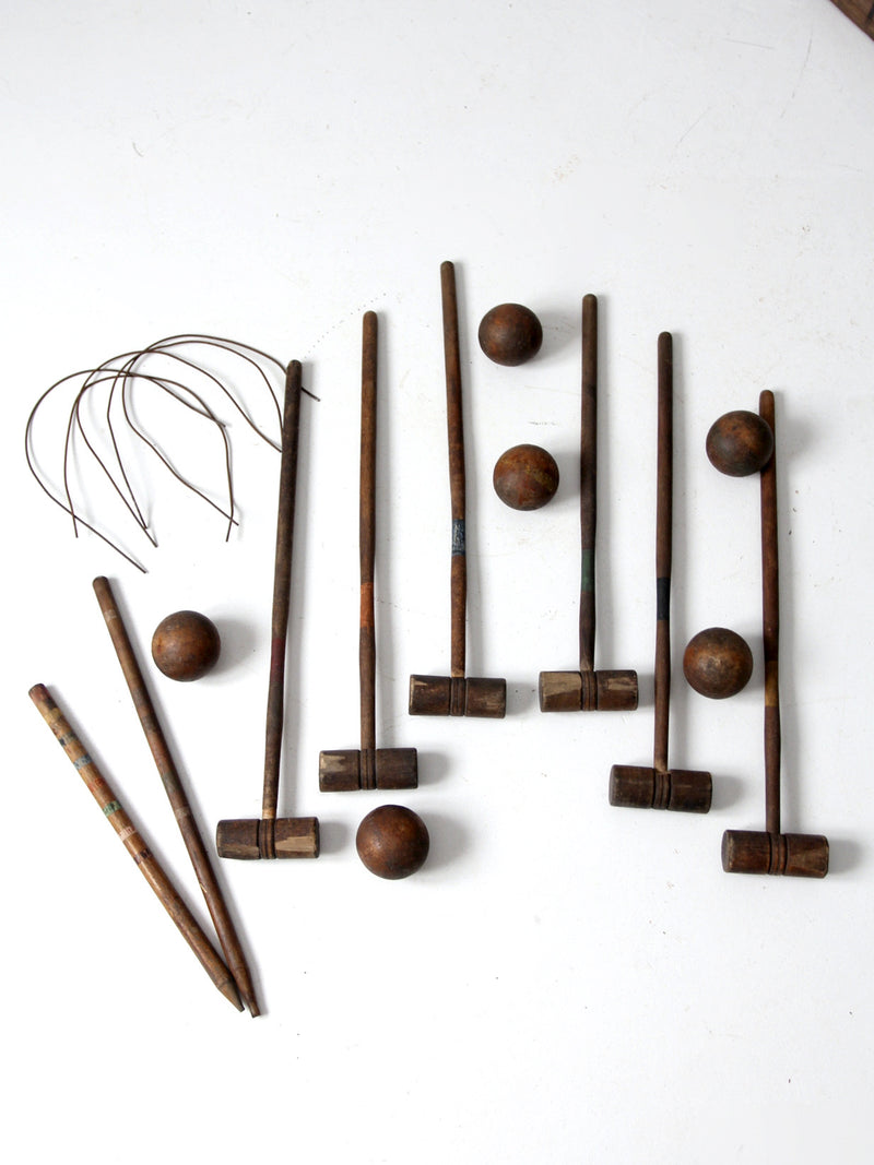 antique Eclipse Croquet set