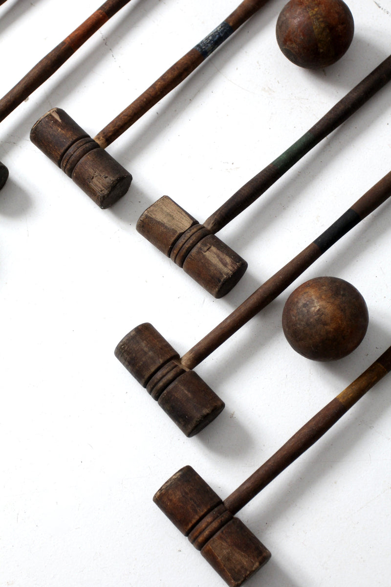 antique Eclipse Croquet set