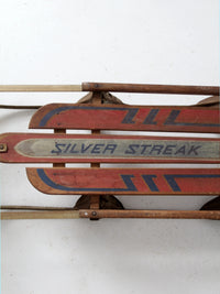 vintage Garton Silver Streak Sled