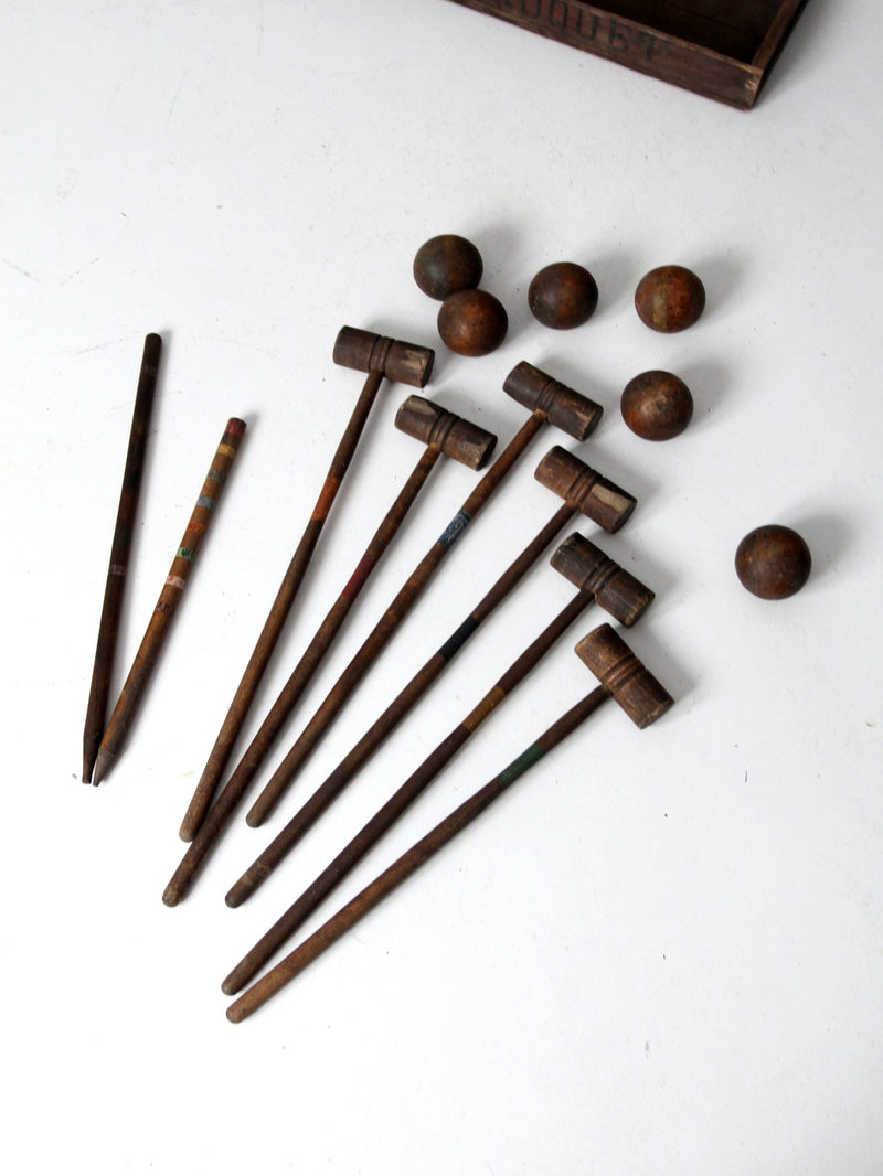 antique Eclipse Croquet set