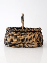 vintage black harvest basket