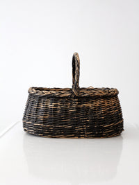 vintage black harvest basket