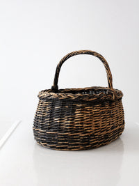 vintage black harvest basket