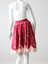 vintage boho print skirt