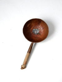 antique round bottom copper pan
