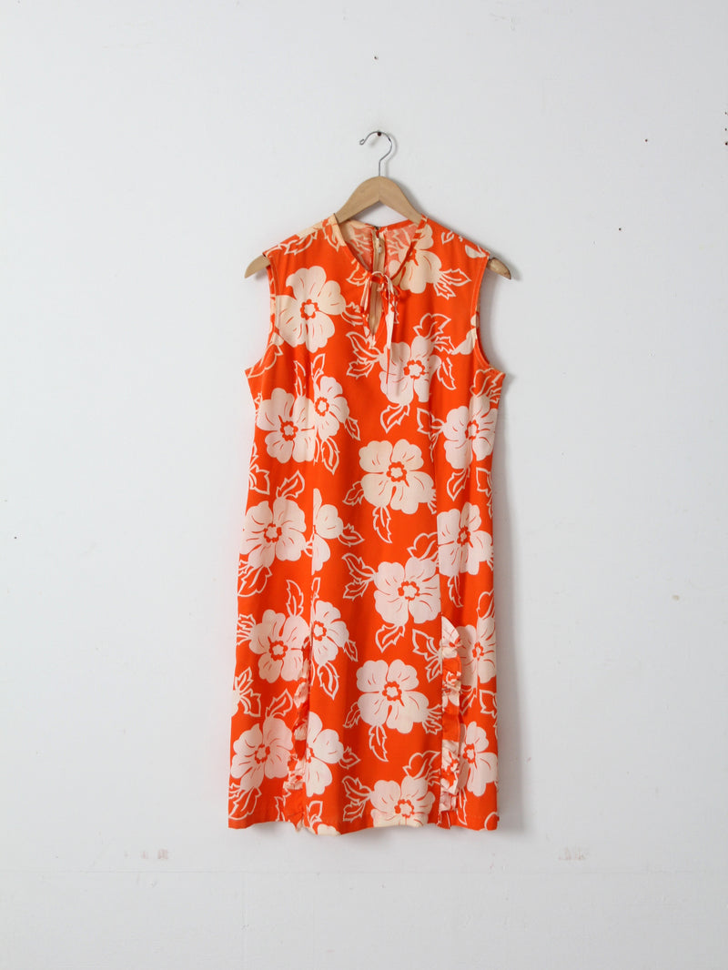 vintage 60s floral dress