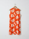 vintage 60s floral dress