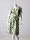 vintage 50s paisley print dress