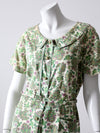 vintage 50s paisley print dress