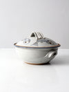 vintage studio pottery covered bowl