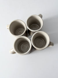 vintage studio pottery mugs set of 4