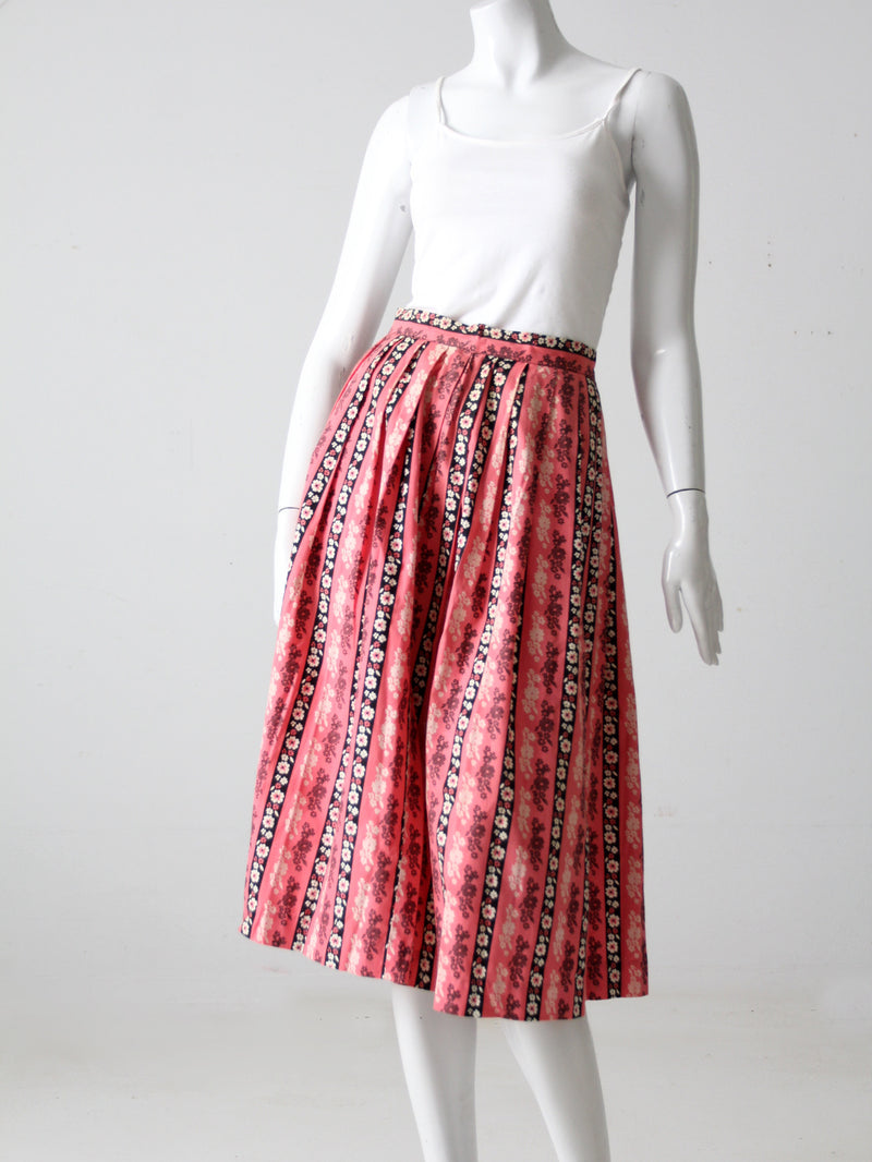 vintage 60s floral skirt by Gale of St Louis