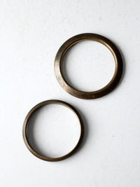 vintage brass bangles pair