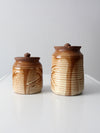 vintage studio pottery jars set 2