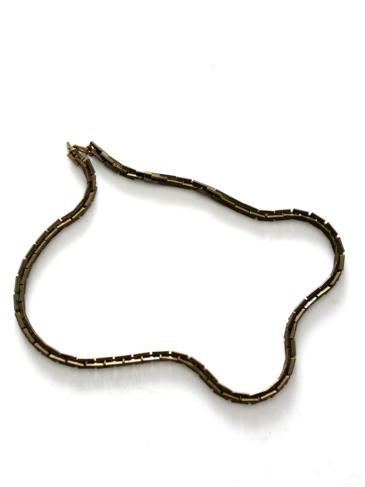 vintage gold tone chain necklace