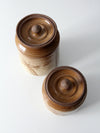 vintage studio pottery jars set 2