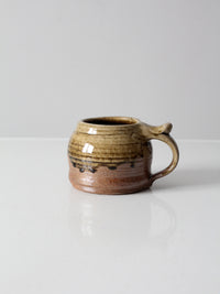 vintage signed studio pottery mug