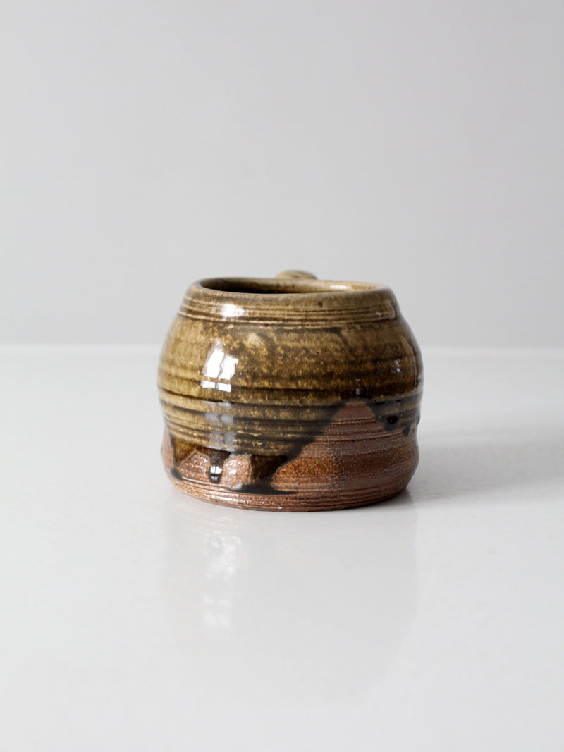 vintage signed studio pottery mug