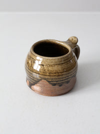 vintage signed studio pottery mug