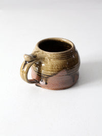 vintage signed studio pottery mug
