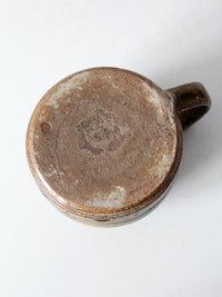 vintage signed studio pottery mug