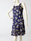 vintage 60s drop waist dress with floral print