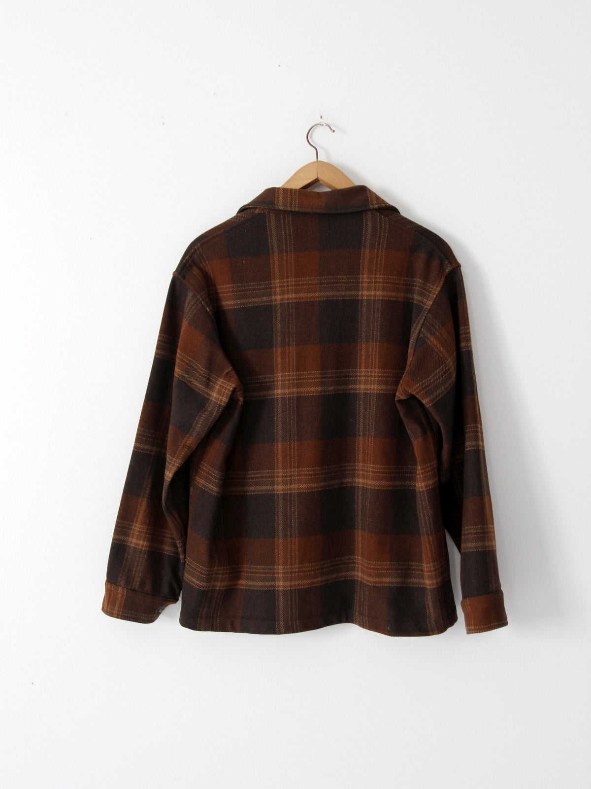 vintage 60s wool plaid shirt jacket – 86 Vintage