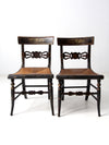 antique Hitchcock chairs pair