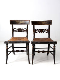 antique Hitchcock chairs pair