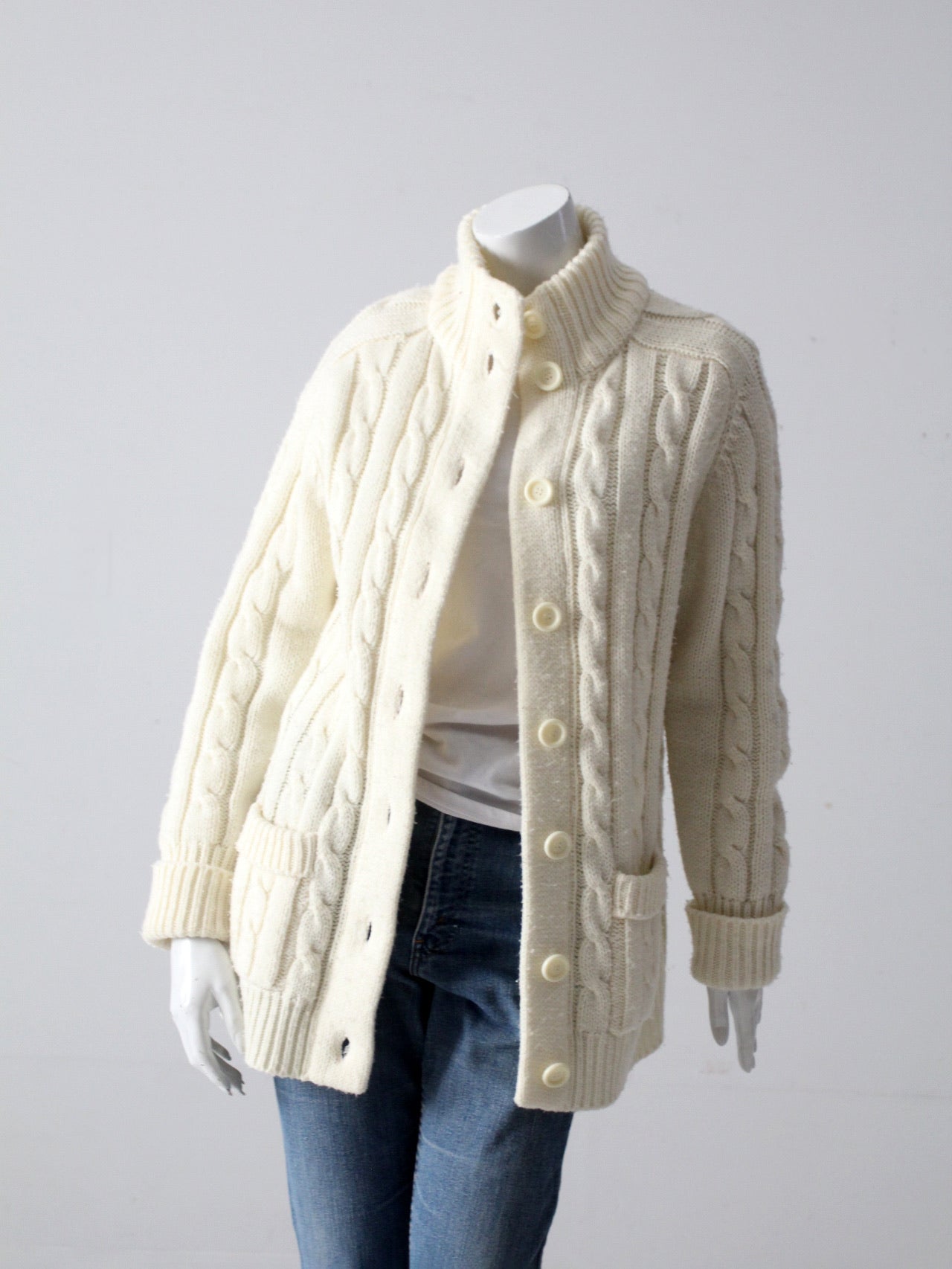 vintage 70s Sears cardigan sweater