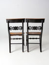 antique Hitchcock chairs pair