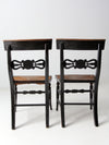 antique Hitchcock chairs pair